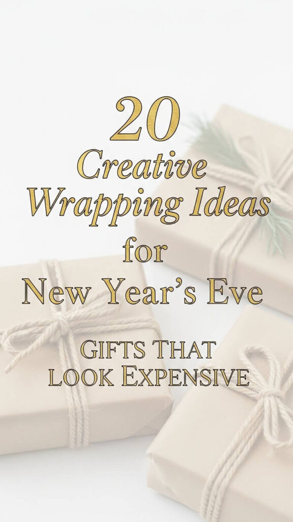 Creative Wrapping Ideas for New Year’s Eve Gifts That Look Expensive