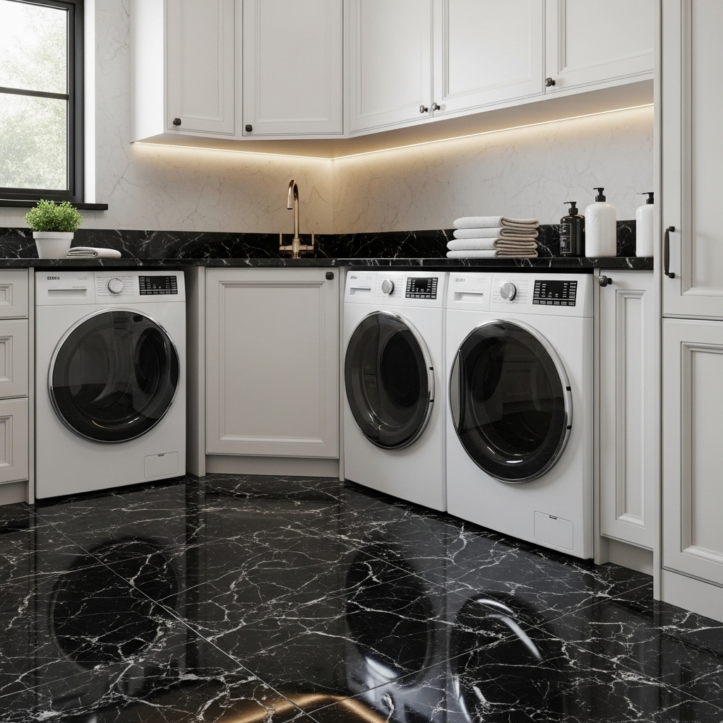 Black Marble Flooring