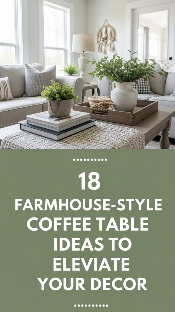 18 Farmhouse-Style Coffee Table Ideas to Elevate Your Decor