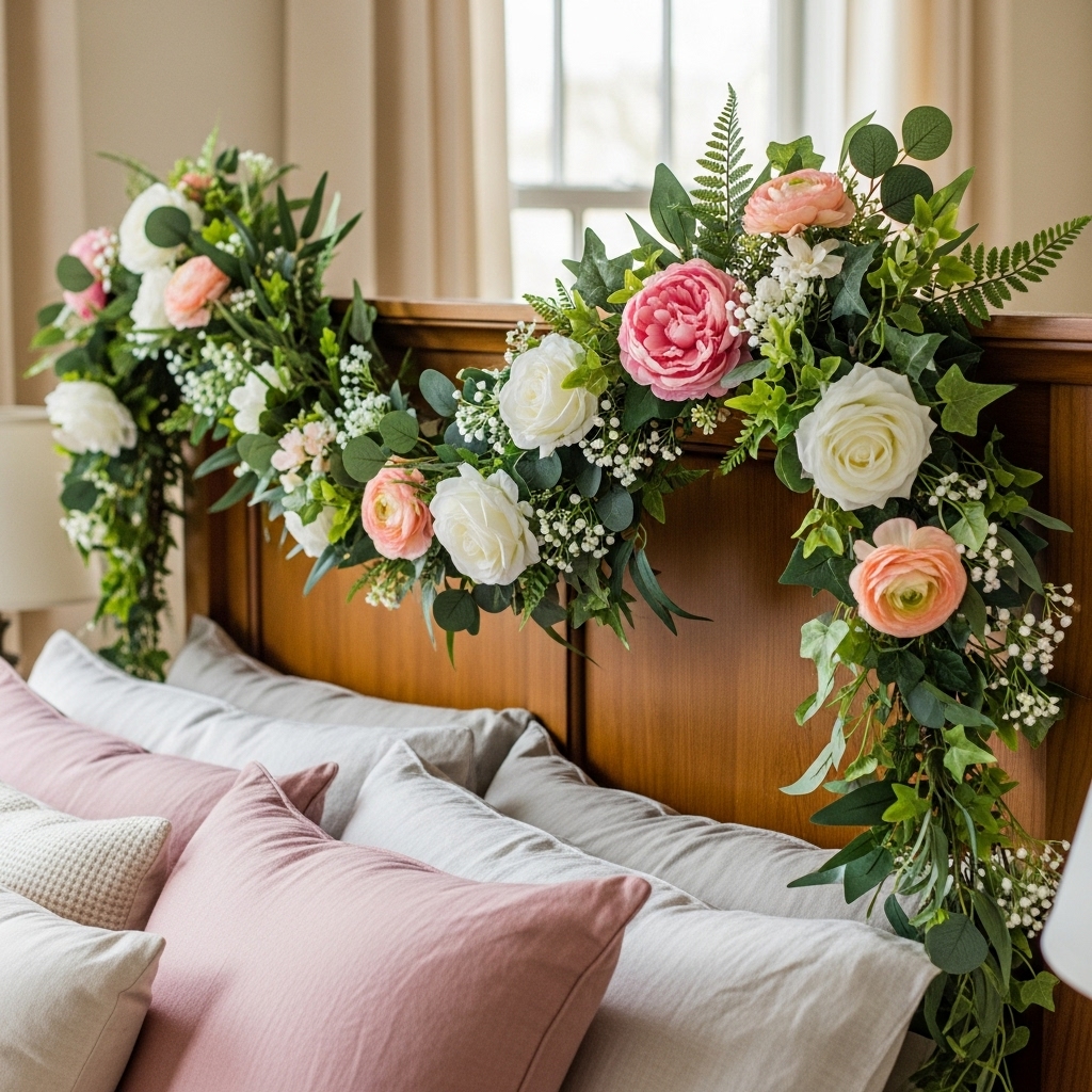 Floral Headboard Garland 