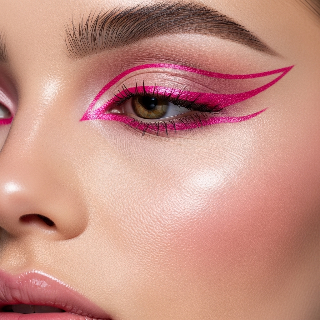Graphic Pink Liner