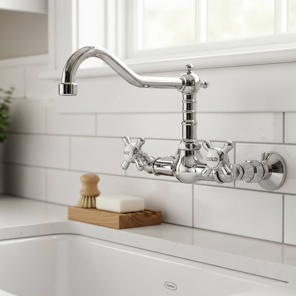 Kingston Brass Wall-Mount Kitchen Faucet 