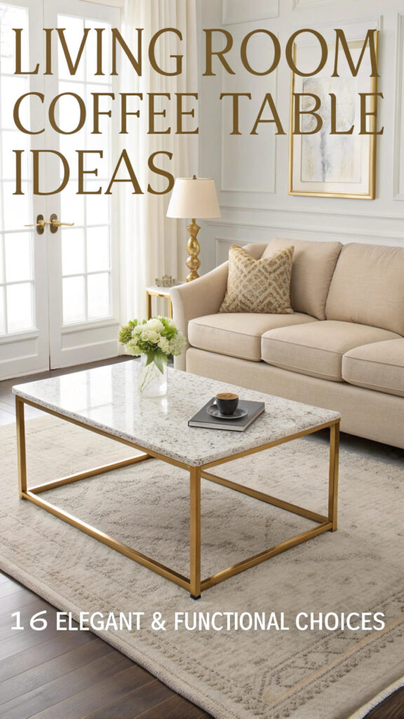 Living Room Coffee Table Ideas: 16 Elegant and Functional Choices