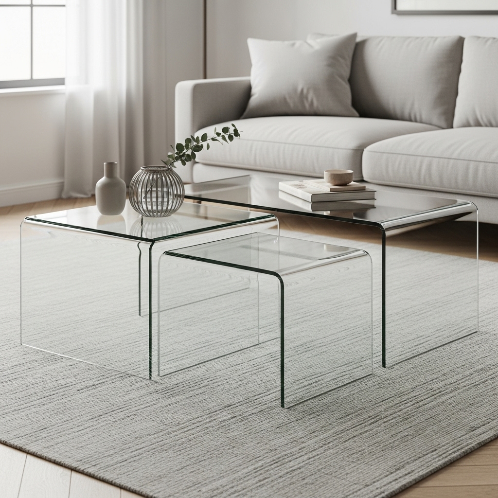Minimalist Glass Tables
