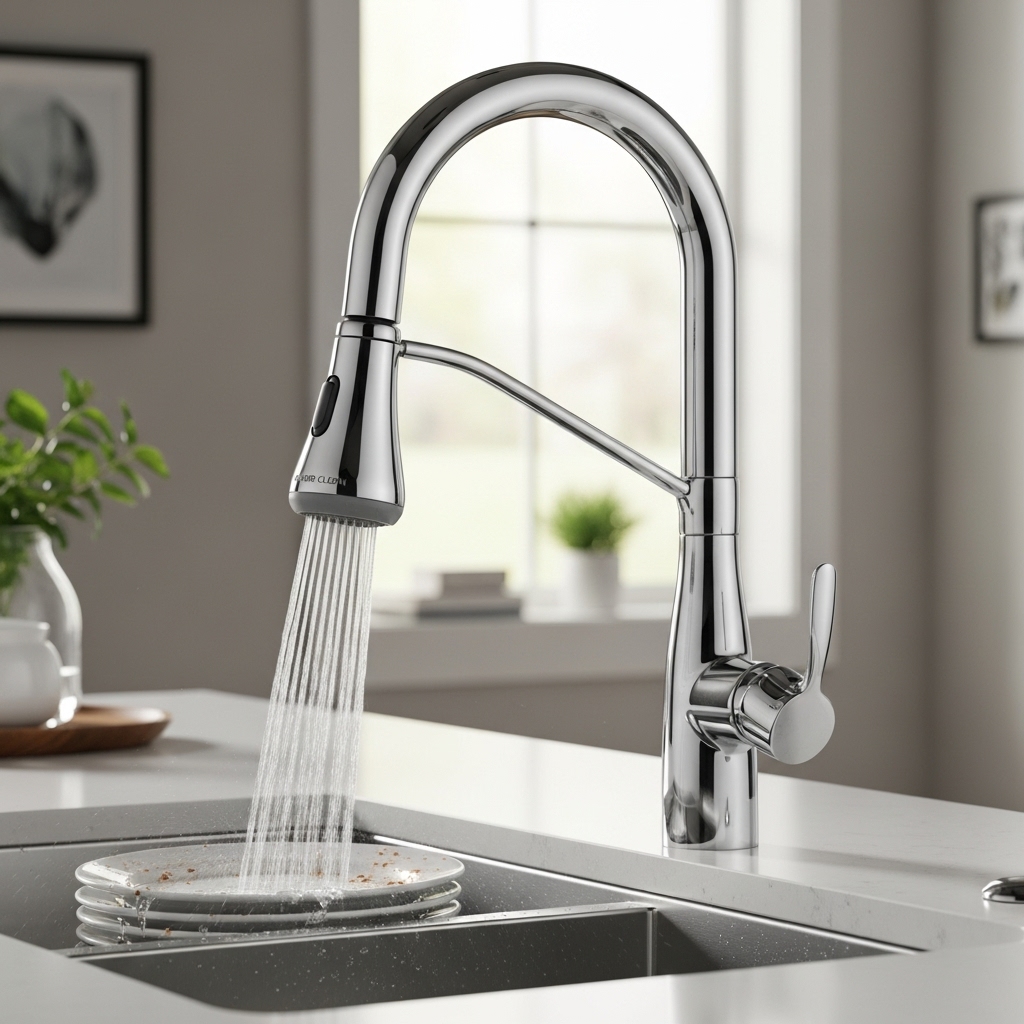 Kraus Oletto Single-Handle Pull-Down Kitchen Faucet 