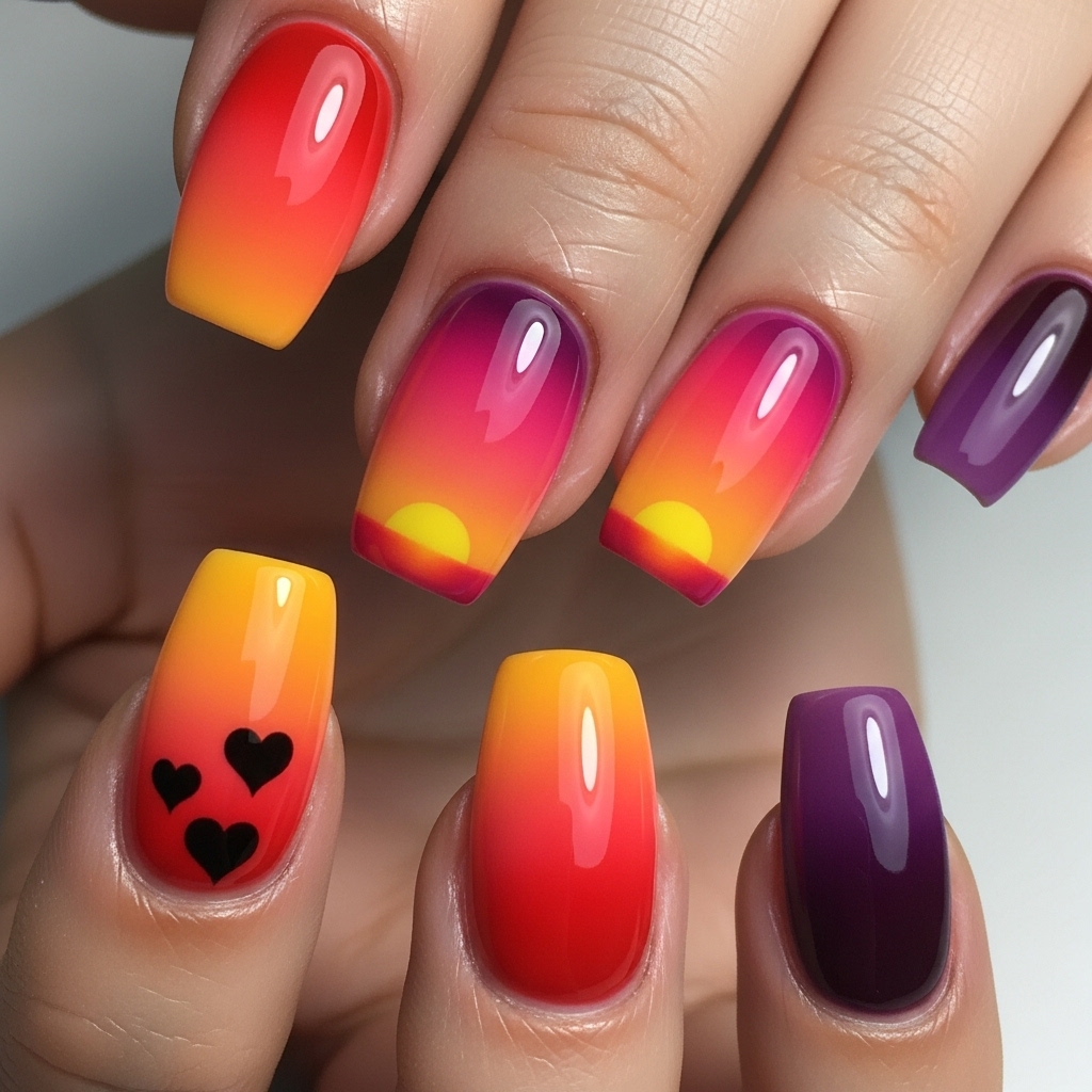 Ombre Sunset Love