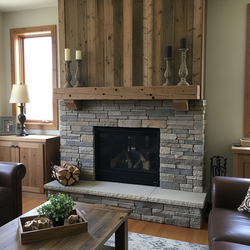 Rustic Fireplace Mantels