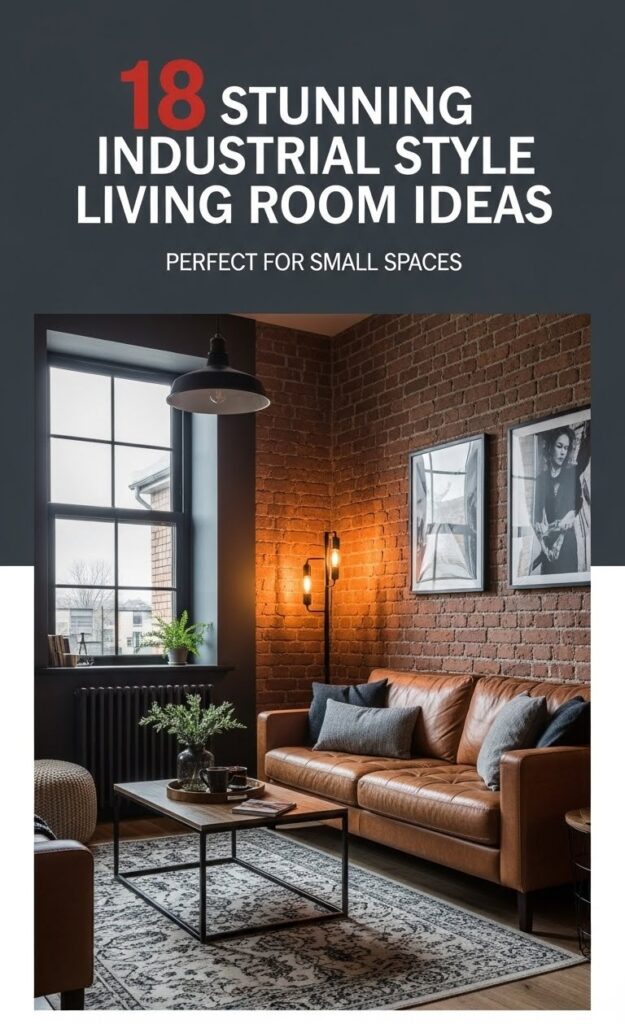 Stunning Industrial Style Living Room