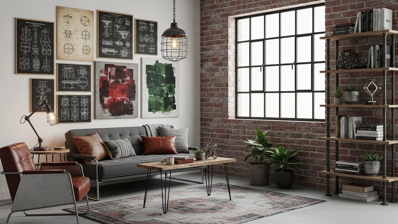 Stunning Industrial Style Living Room Ideas for Small Spaces