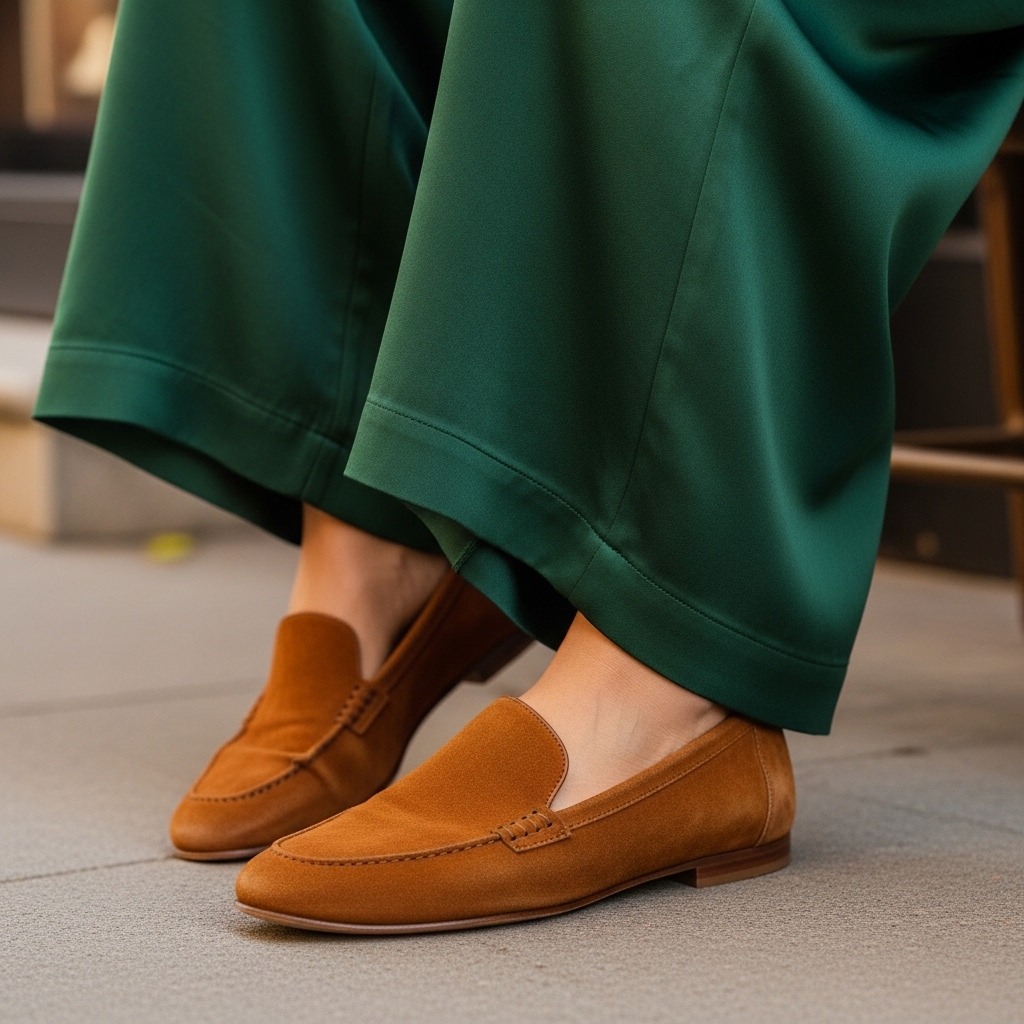Suede loafers
