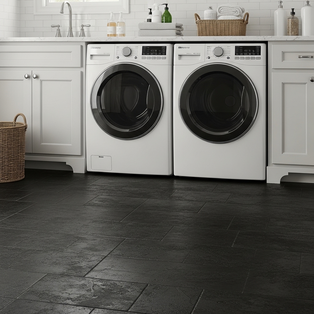 Textured Black Flooring