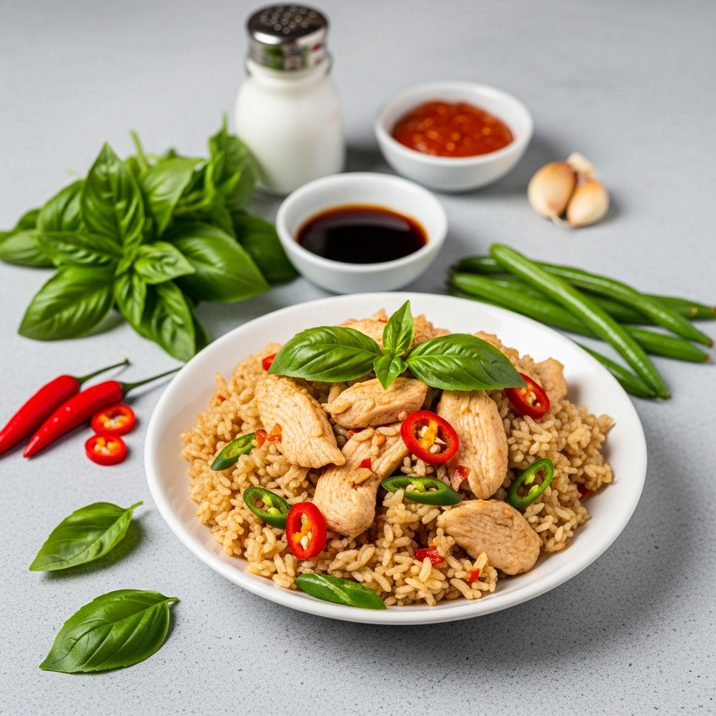 Thai-Inspired Chicken Rice Stir-Fry
