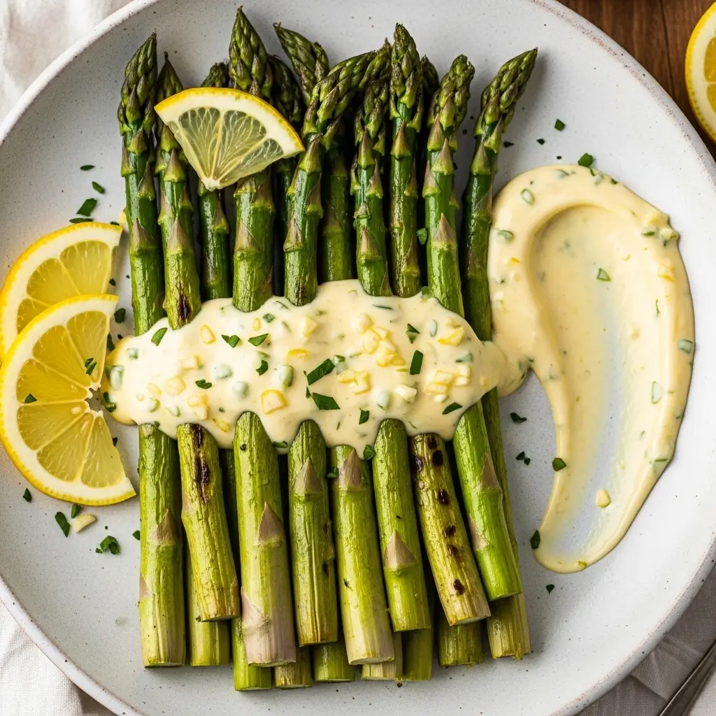 Asparagus with Lemon Aioli