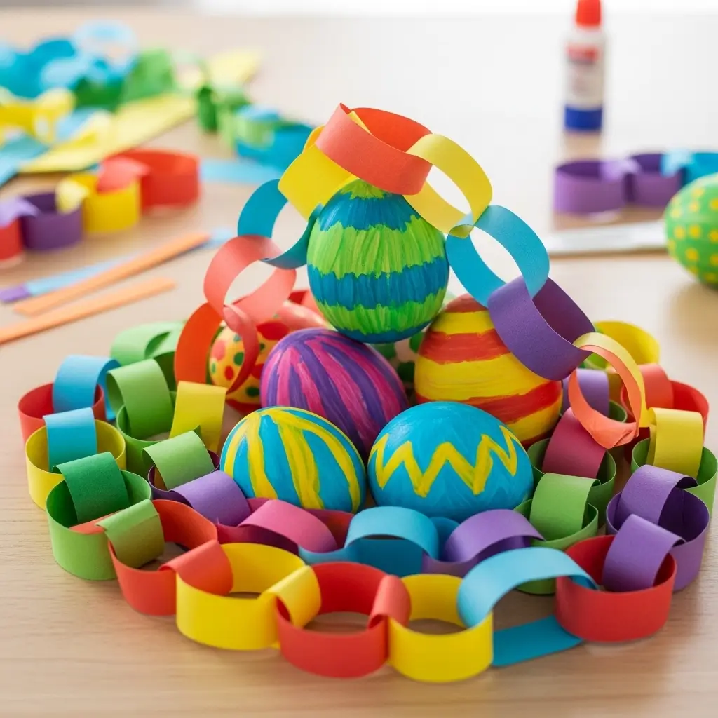 Paper Chain Eggs