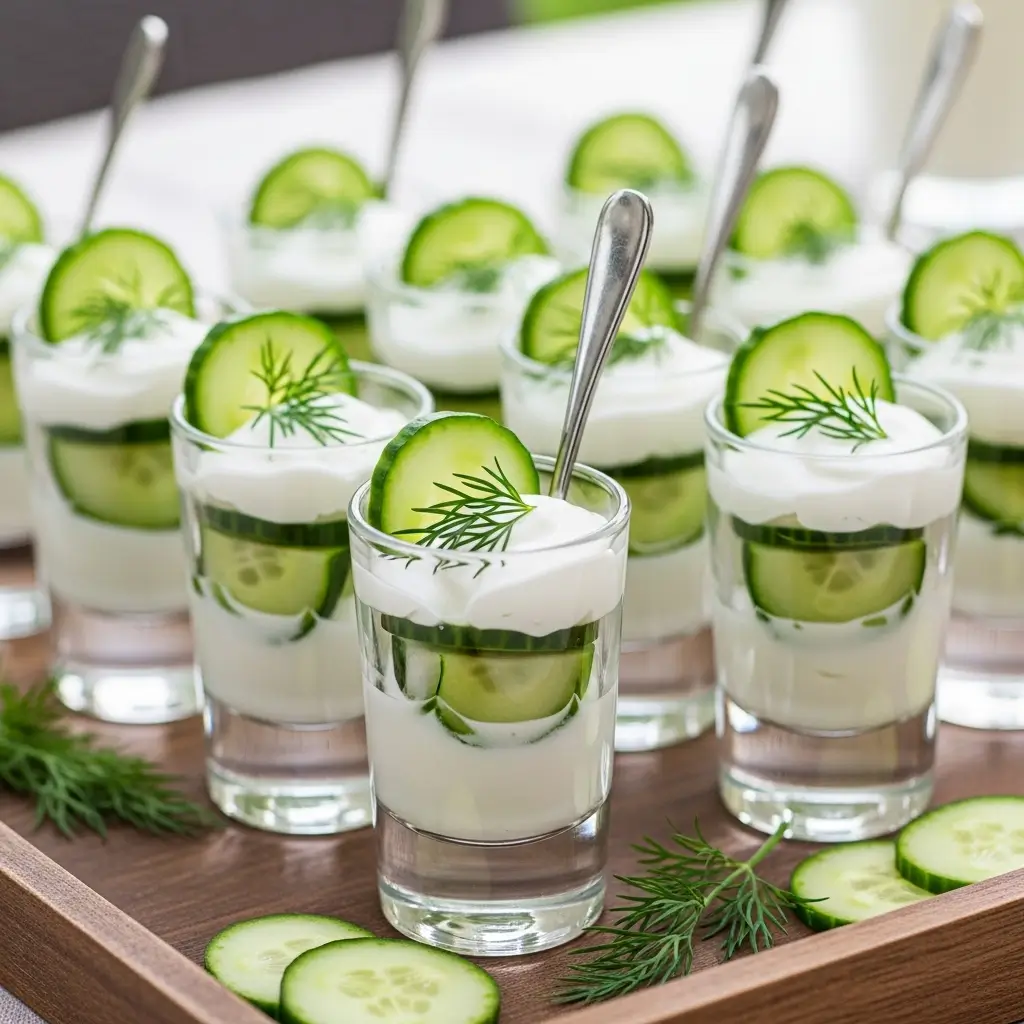Cucumber Dill Yogurt Cups