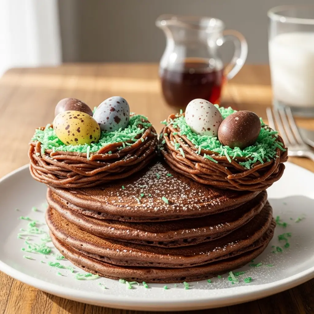 Chocolate Nest Pancakes