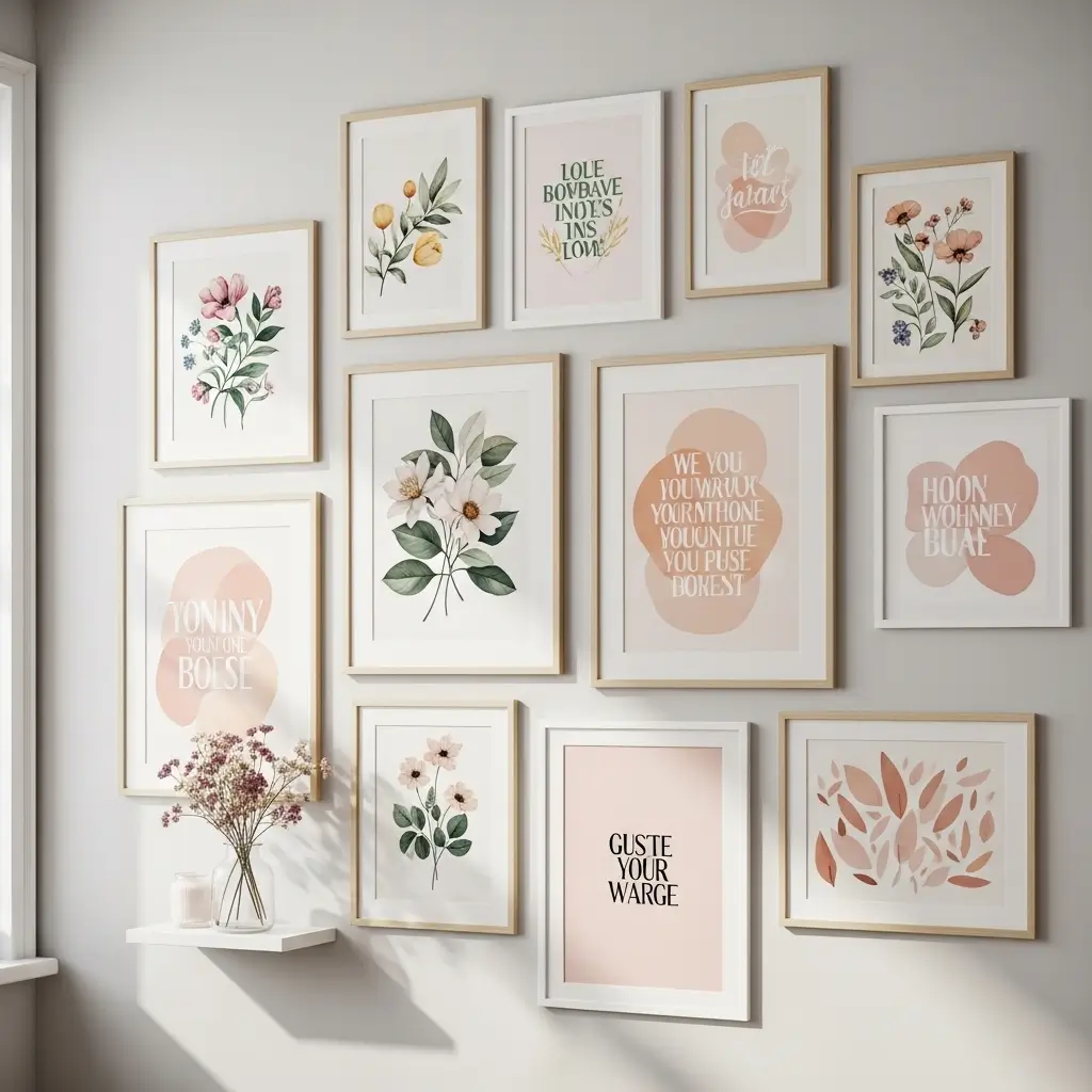  Gallery Wall of Cheerful Art