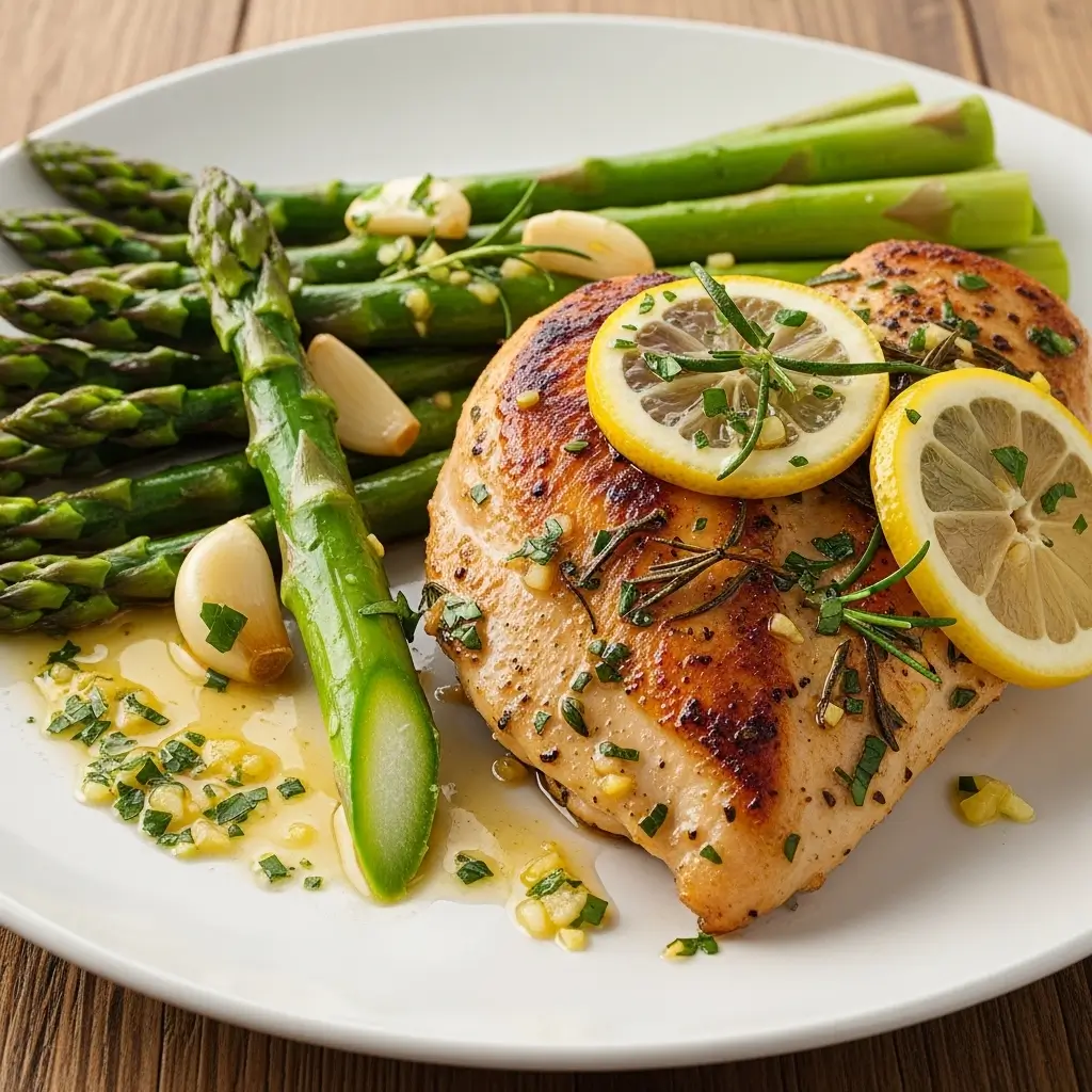 Lemon Herb Chicken with Asparagus