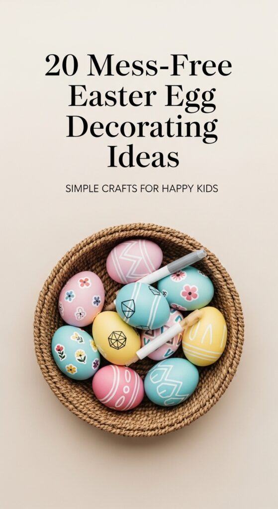 Mess-Free Easter Egg Decorating Ideas for Kids
