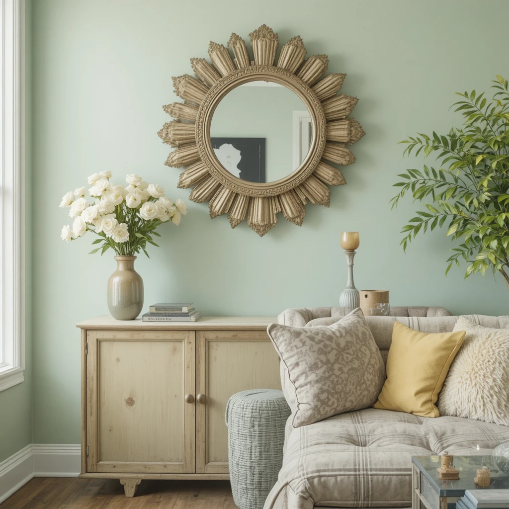 Paint an Accent Wall in Soft Hues
