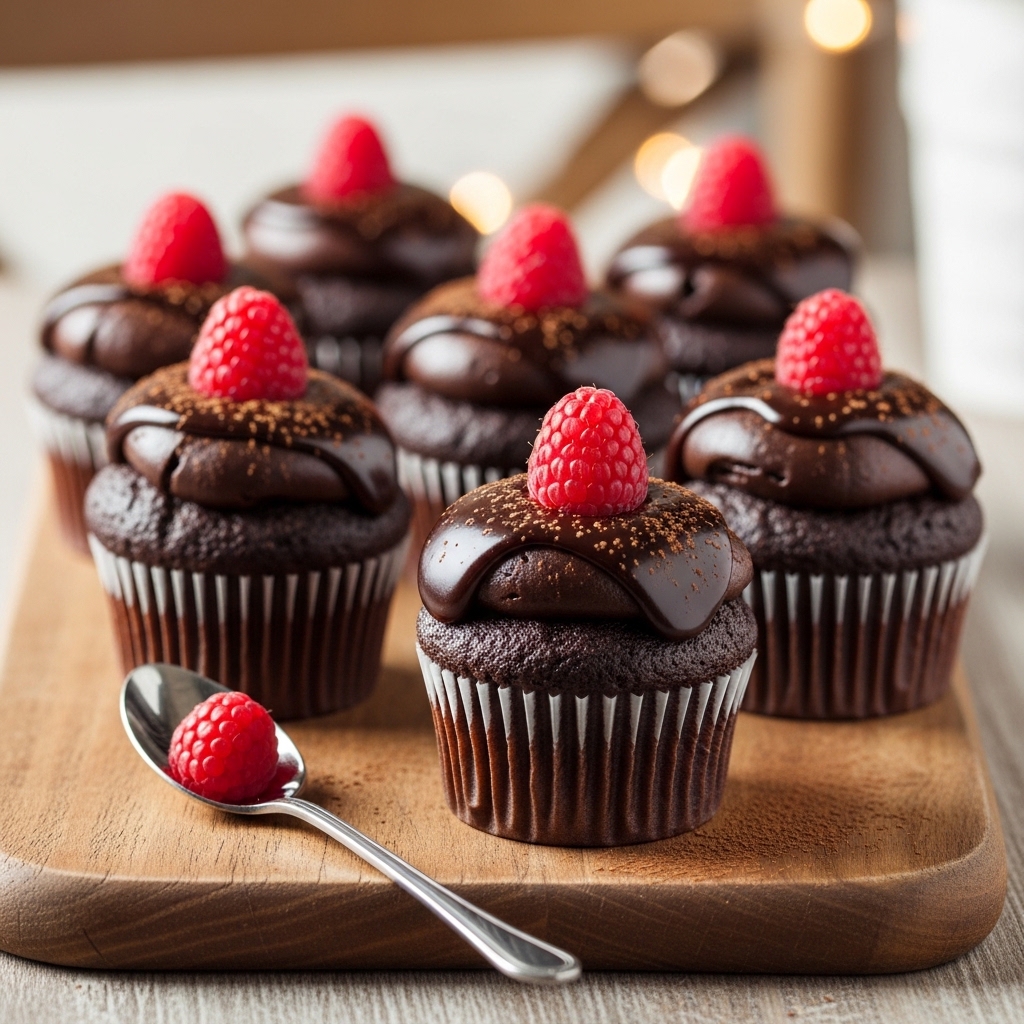 Raspberry Chocolate Cupcakes