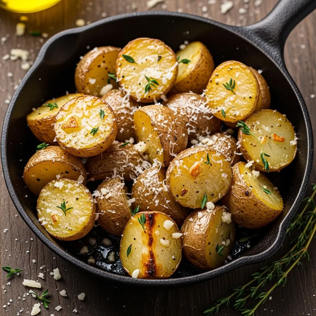 Roasted Garlic Parmesan Potatoes