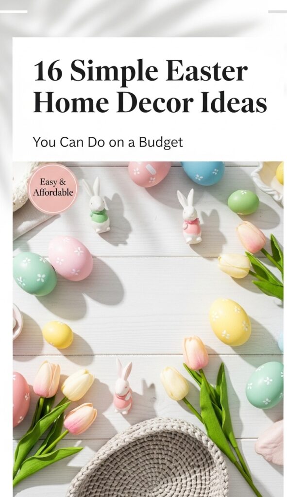 16 Simple Easter Home Decor Ideas You Can Do on a Budget