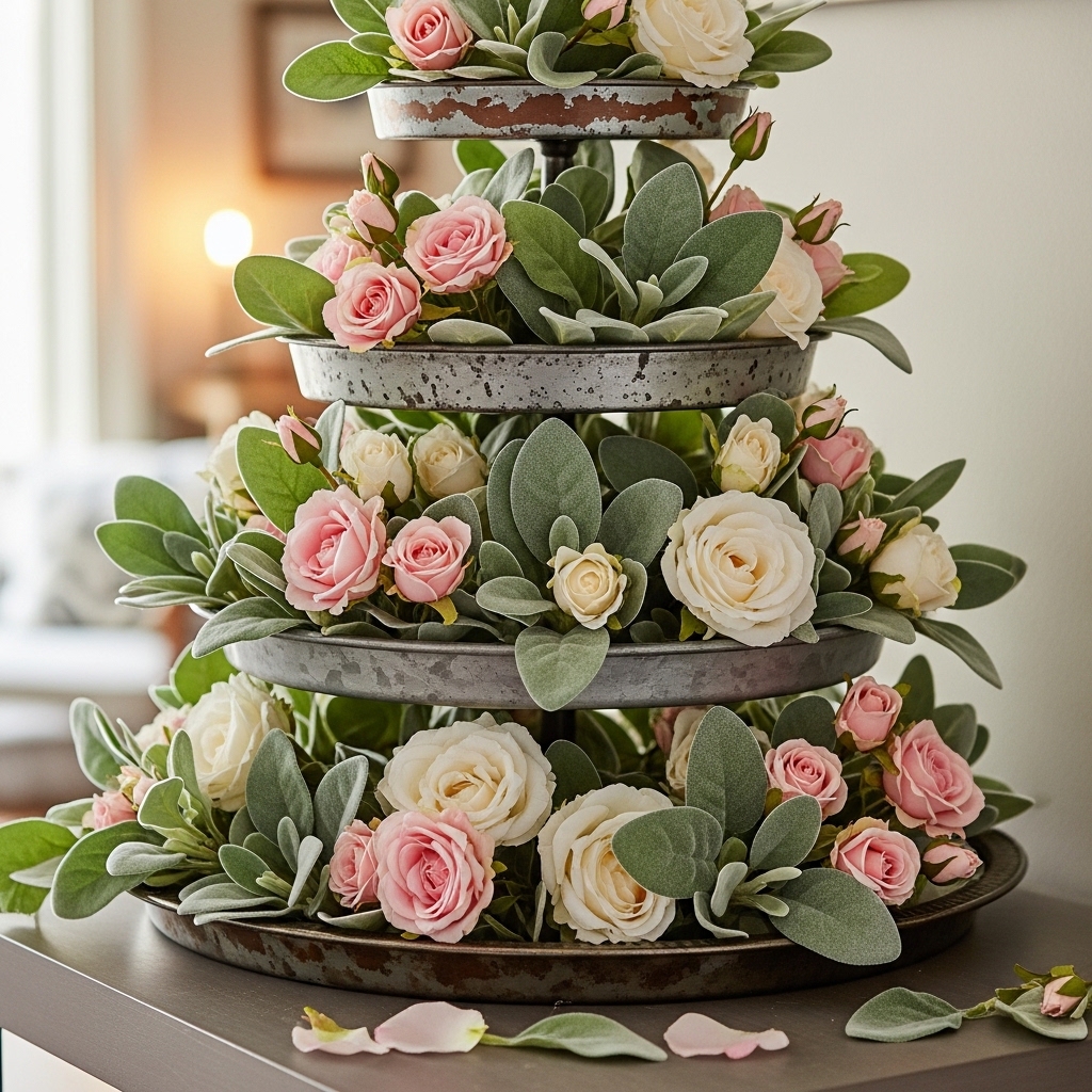Tiered Tray Florals