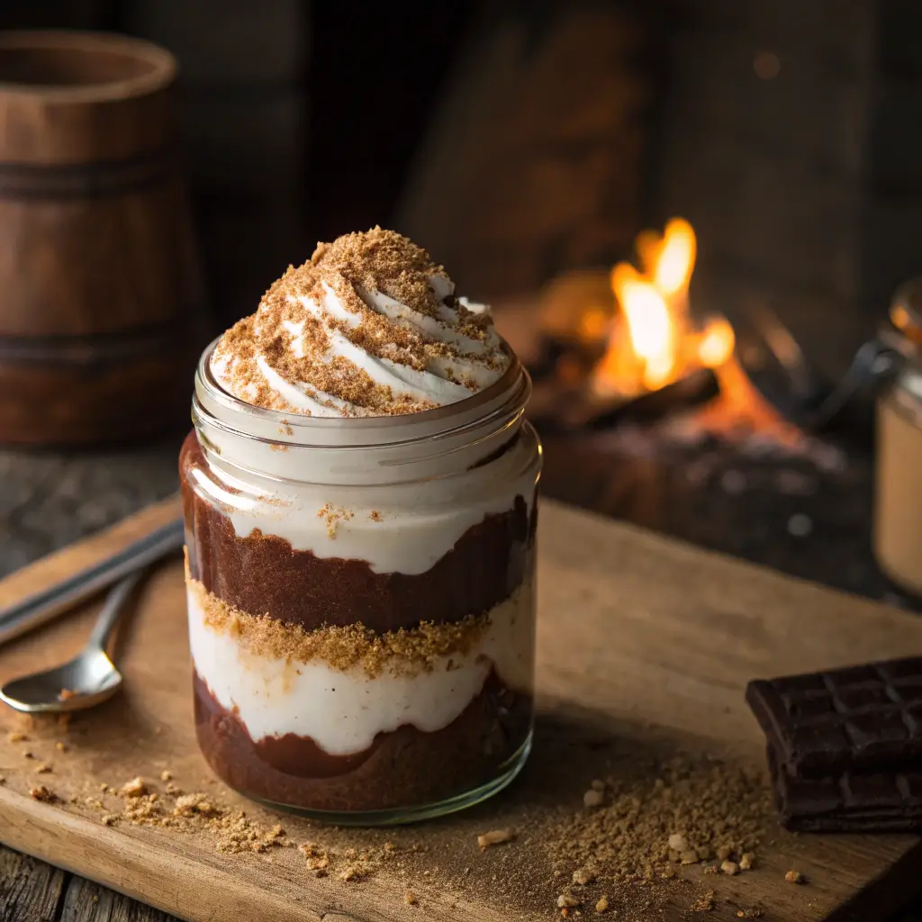 No-Bake S'mores Jars