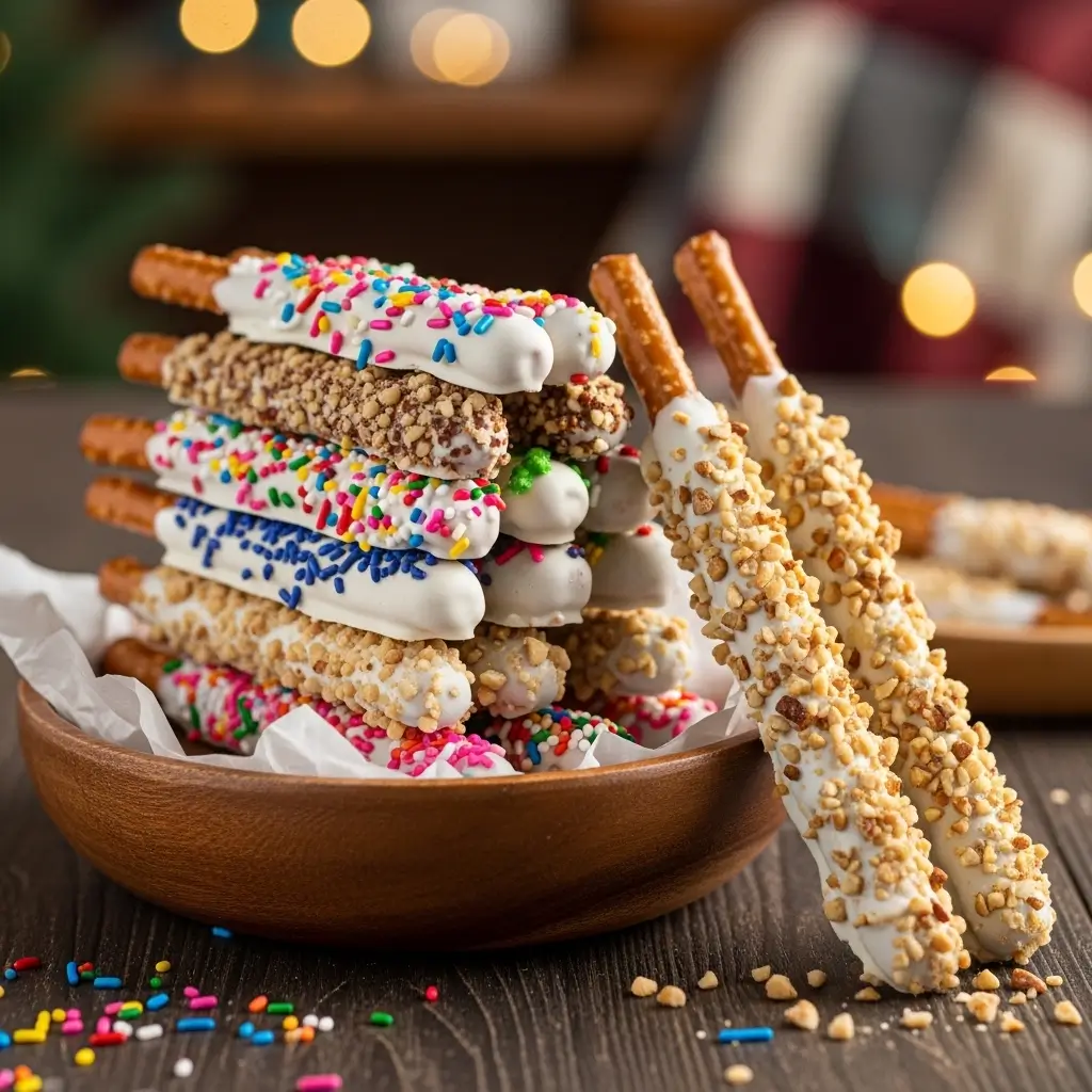 White Chocolate Pretzel Candy