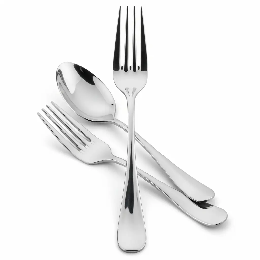 Sleek Silver Teardrop Design