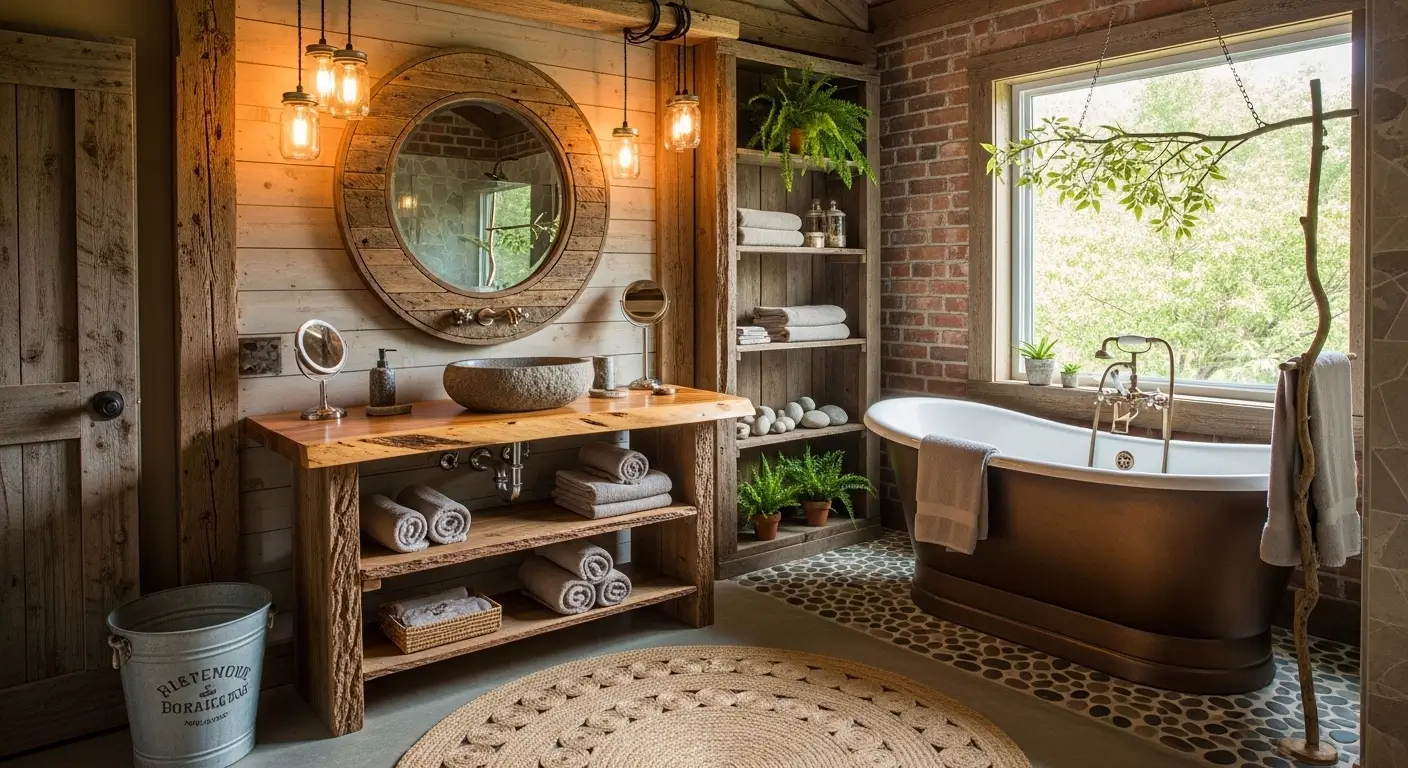 Rustic Bathroom Decor Ideas