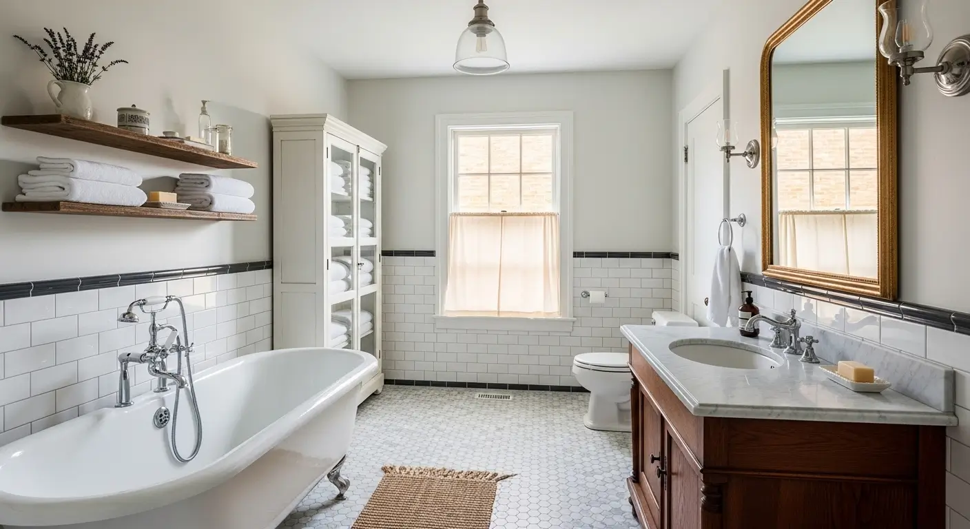 Timeless Farmhouse Bathroom Ideas