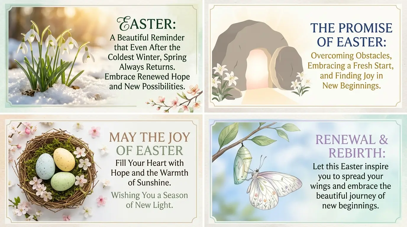 Inspiring Easter Messages About Hope and New Beginnings