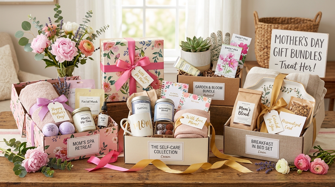 Mothers day gift bundles and packages