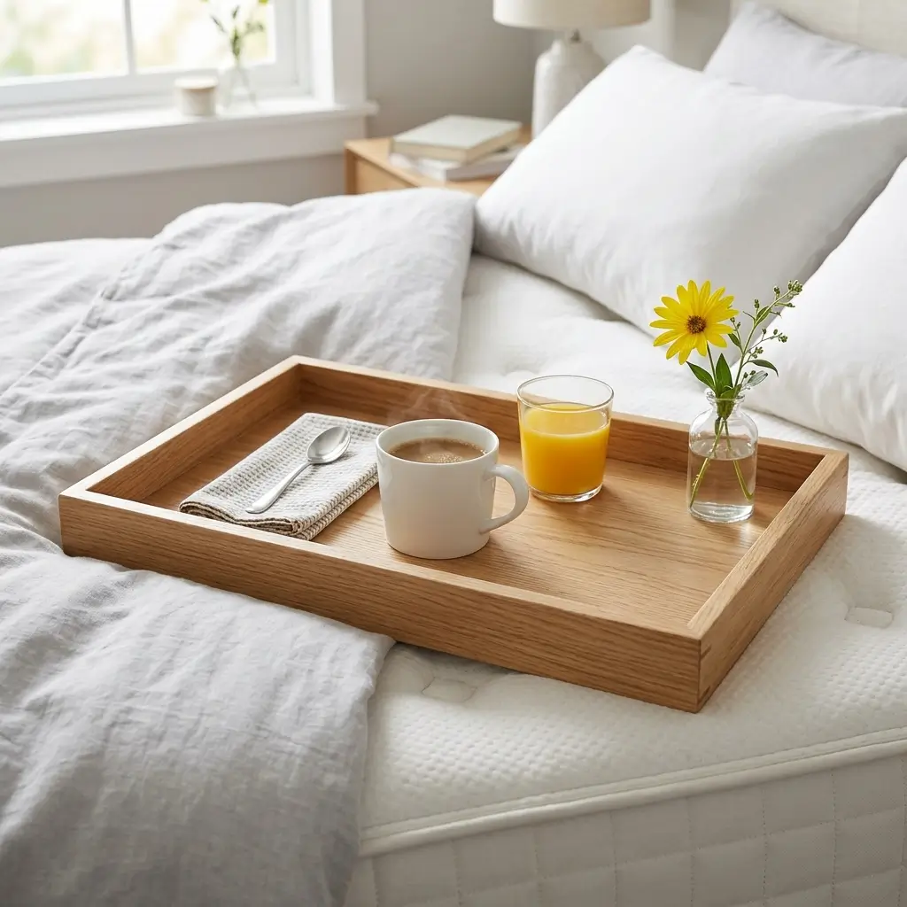 tray with raised edges