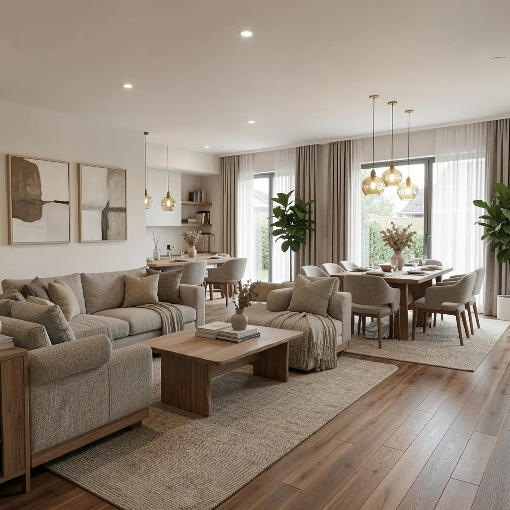 Seamless Living-Dining