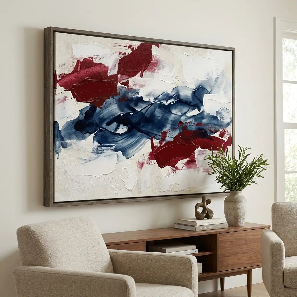 Abstract Patriotic Wall Art