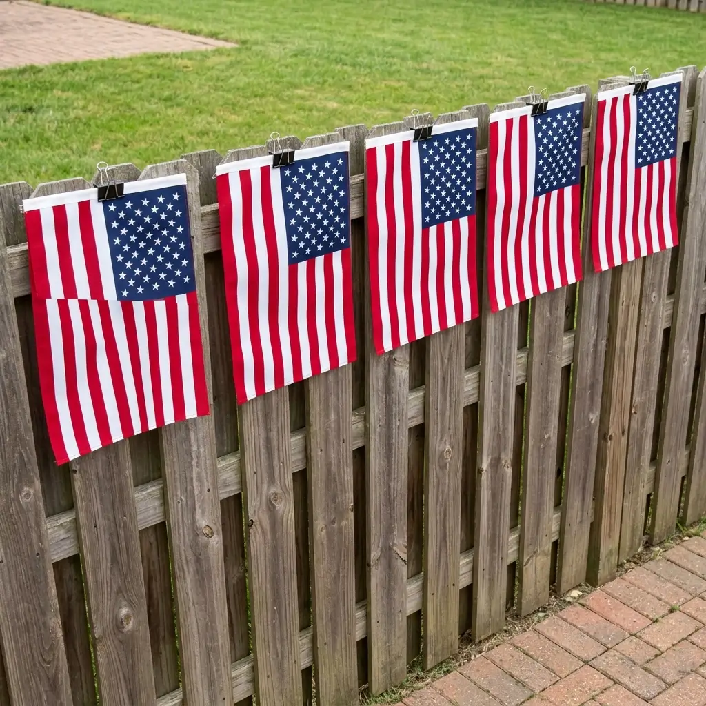 Backyard Flag Wall