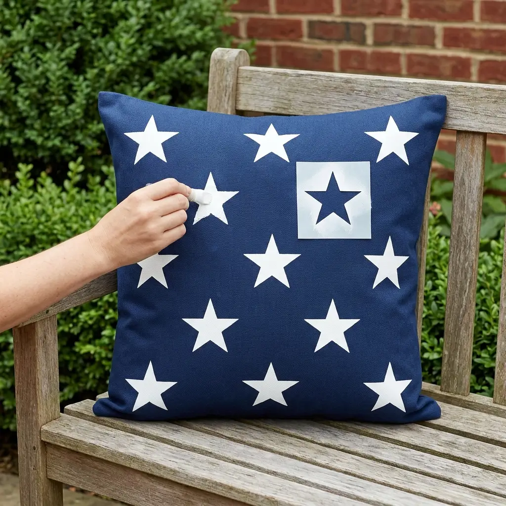 DIY Patriotic Pillow Covers