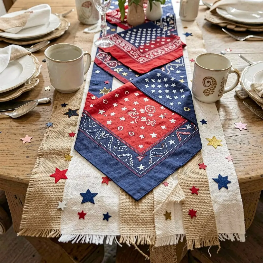 Decorative Memorial Day Table Runner