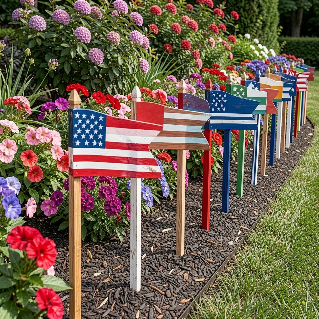 Patriotic Yard Stakes