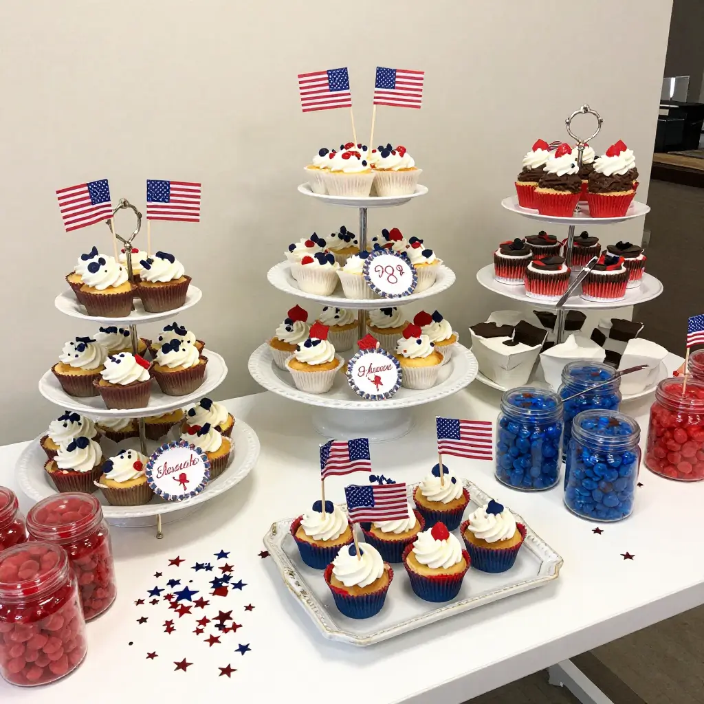 Patriotic Dessert Display Station