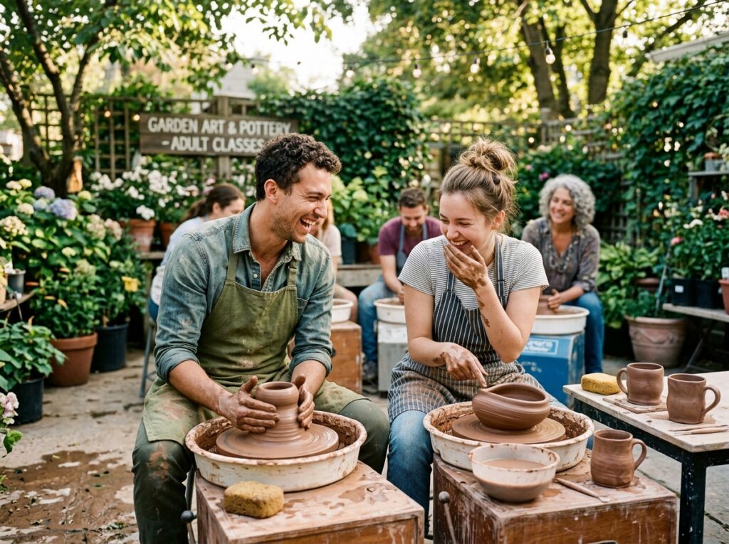 Pottery Class Outdoors