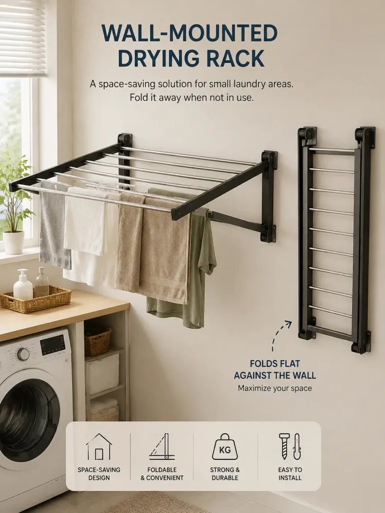 Wall-Mounted Drying Rack