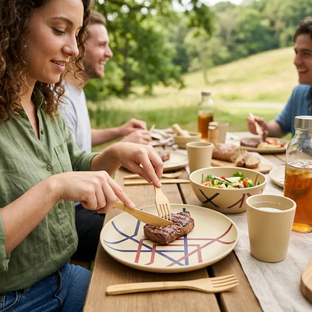 Sustainable Bamboo Picnic Sets
