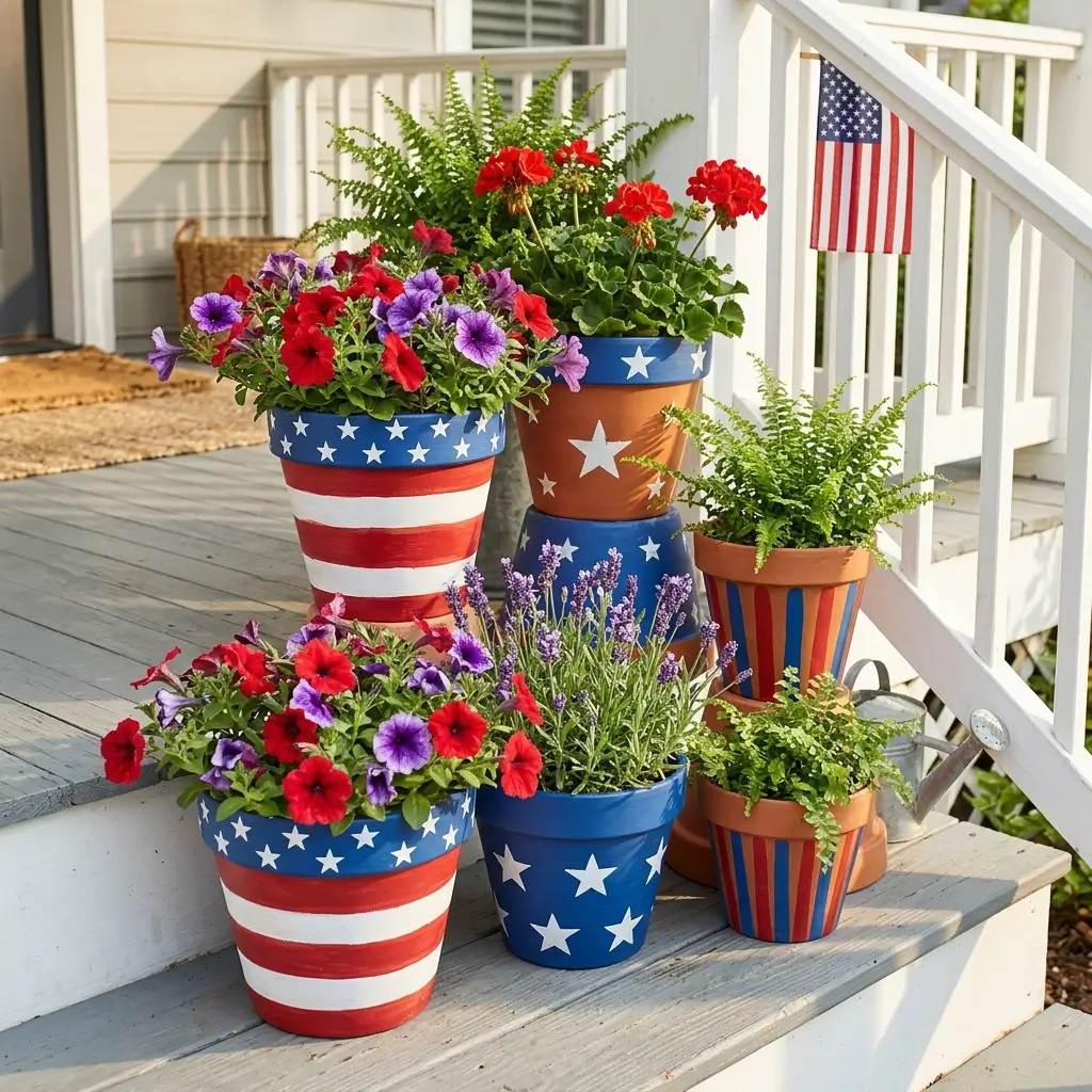 Painted Flower Pots