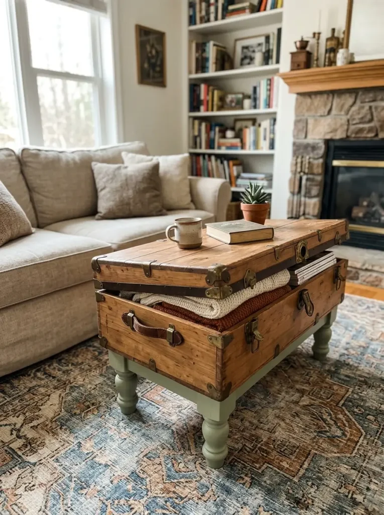 Vintage Trunk Table