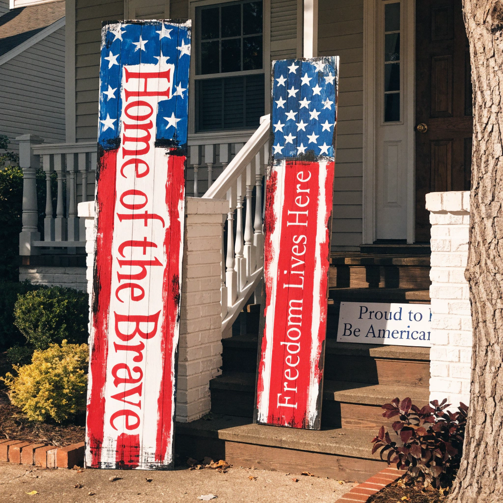 Star-Spangled Porch Signs