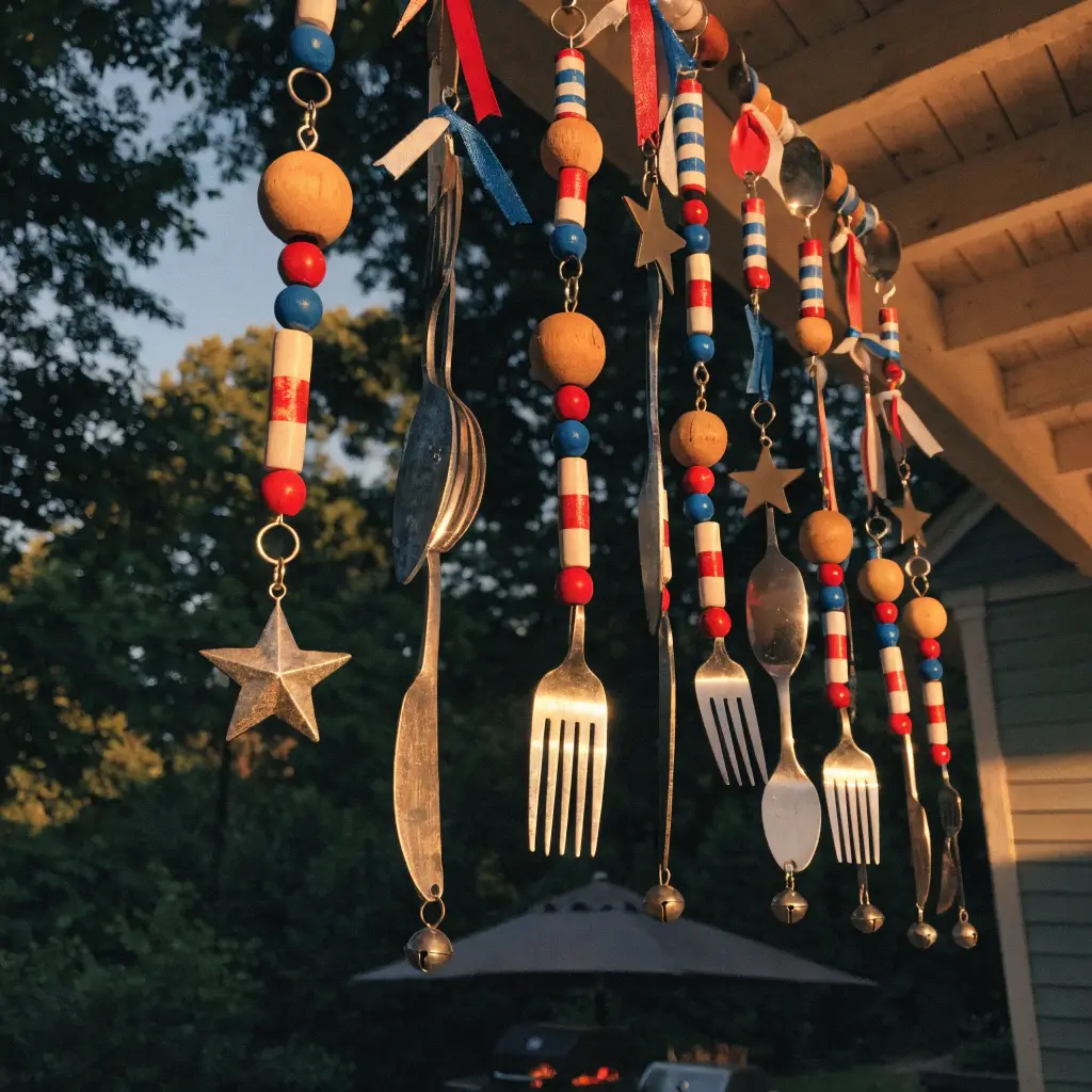 DIY Patriotic Wind Chimes